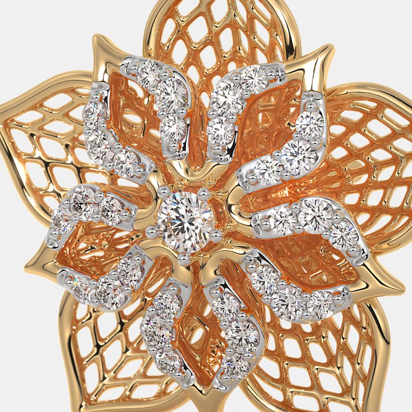 The Daffodil Lattice Stud Earrings - image 5