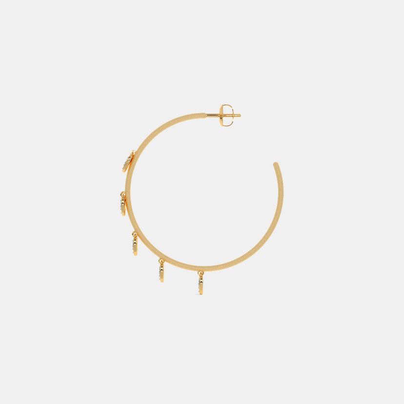 The Dancy Hearts Dangle Hoop Earrings - image 8