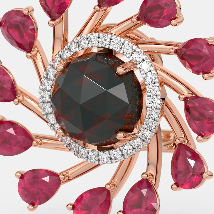 The Midnightruby Stud Earrings - image 5