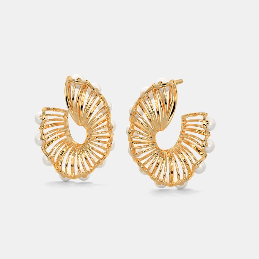 The Pearlenaria Orange Peel Earrings - image 1