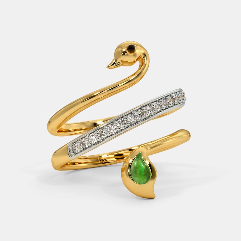 The Peacock Spiral Ring - image 4