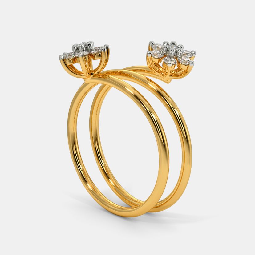 The Dual Sparkling Spiral Ring - image 8