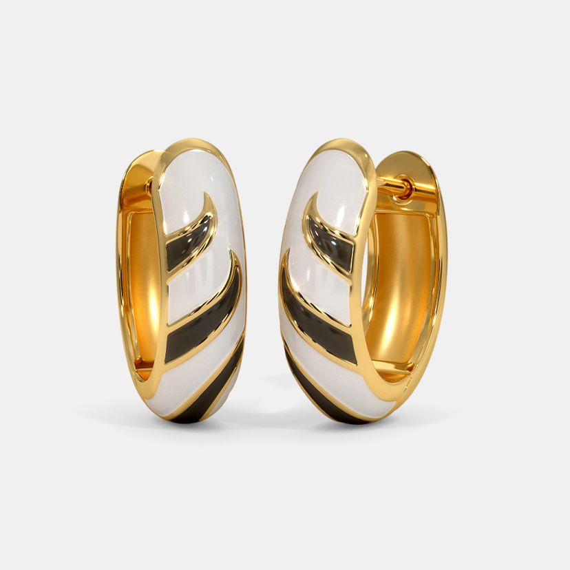 The Zebra Huggie Earrings - image 1