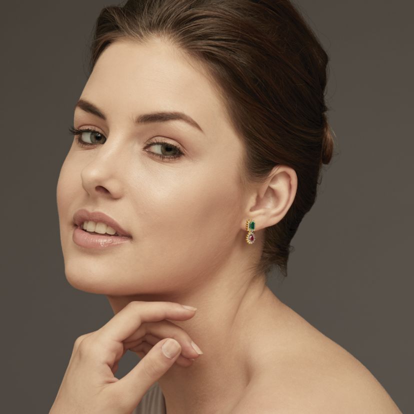 The Detachable Kalakriti Drop Earrings - image 3