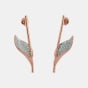 The Cilesi Roseate Leaf Drop Earrings