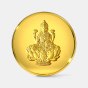 1 gram 24 KT Lakshmi Gold CoinFront
