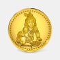 2 gram 24 KT Krishna Gold CoinFront