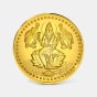 50 gram 24 KT Lakshmi Ji Gold CoinFront