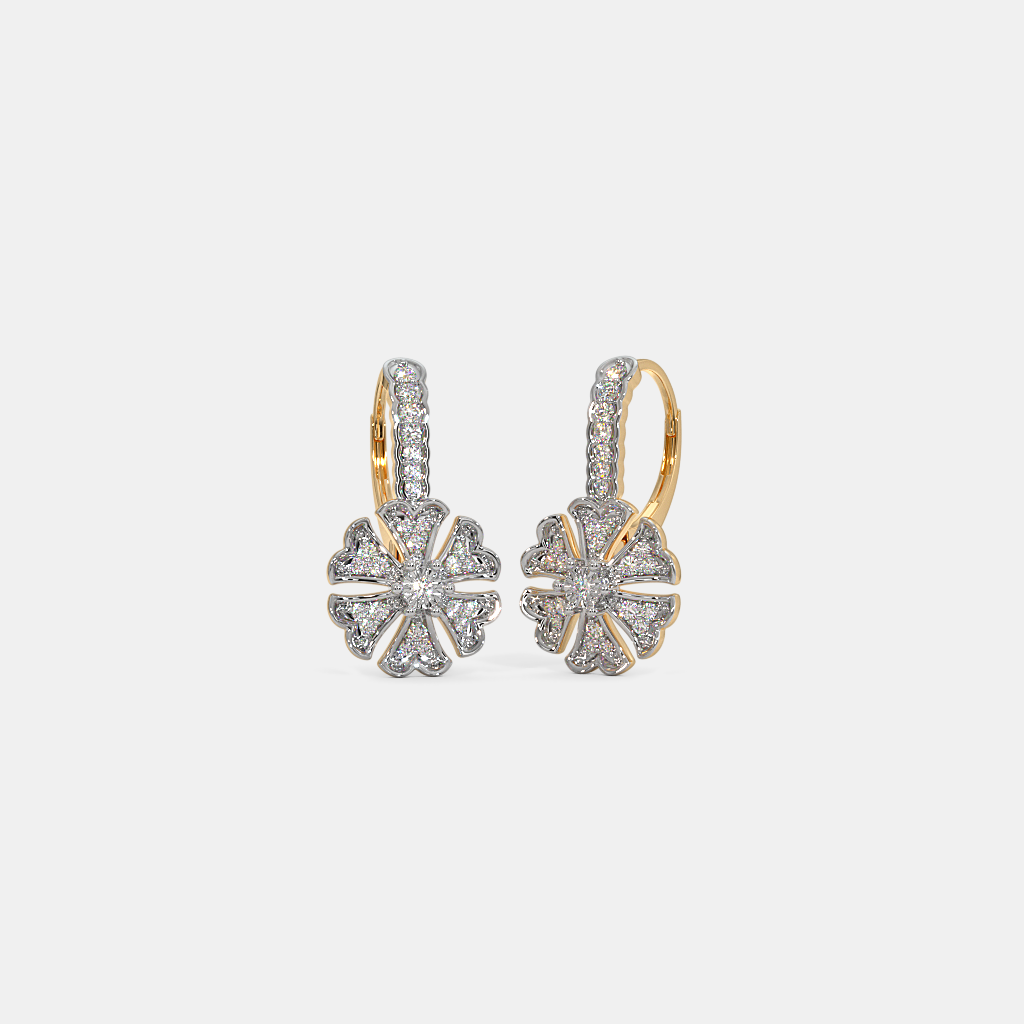 The Yesenia Dangle Hoop Earrings | BlueStone.com