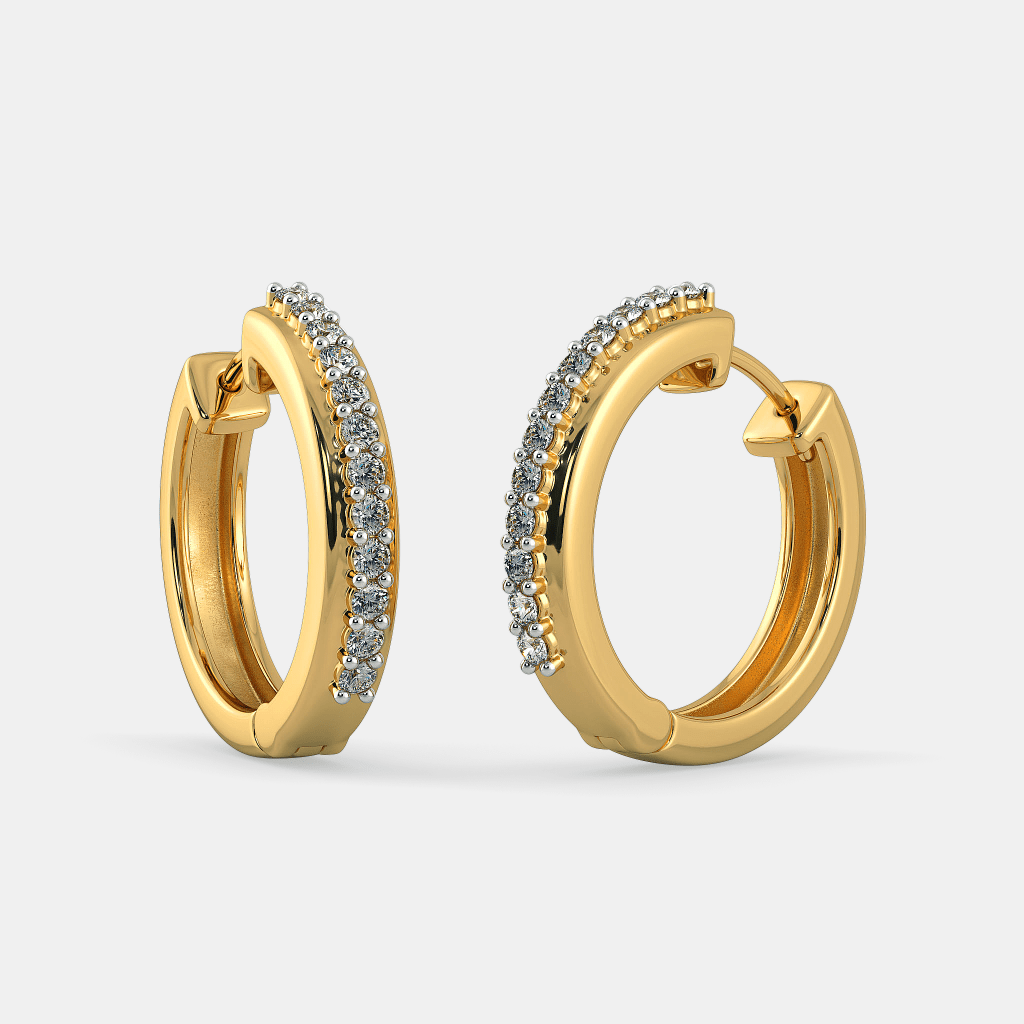 The Inelia Hoop Earrings | BlueStone.com