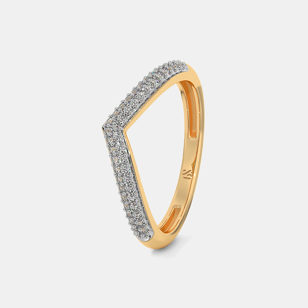 The Bertie Chevron Ring alternate view 1