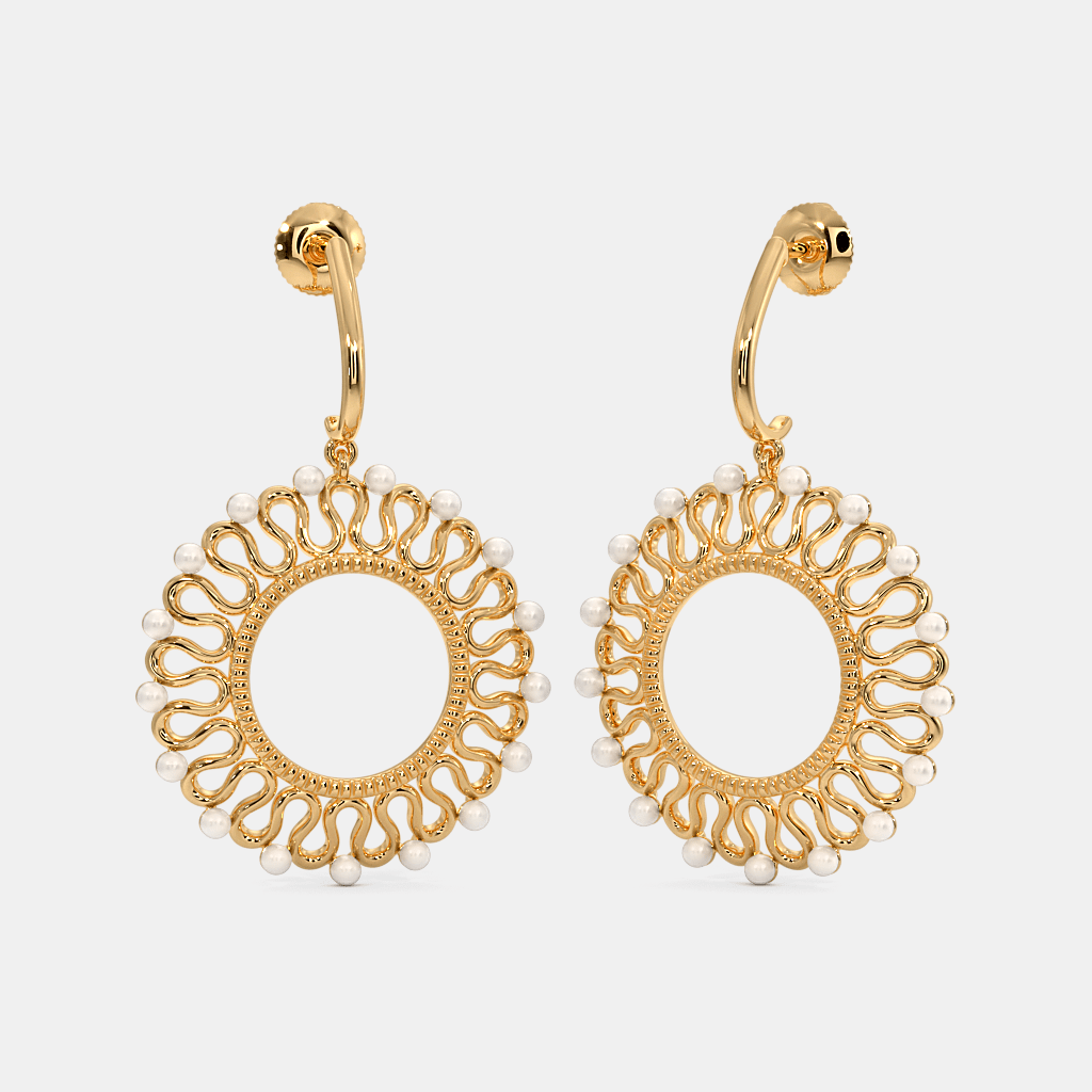 The Sascha Dangle Hoop Earrings