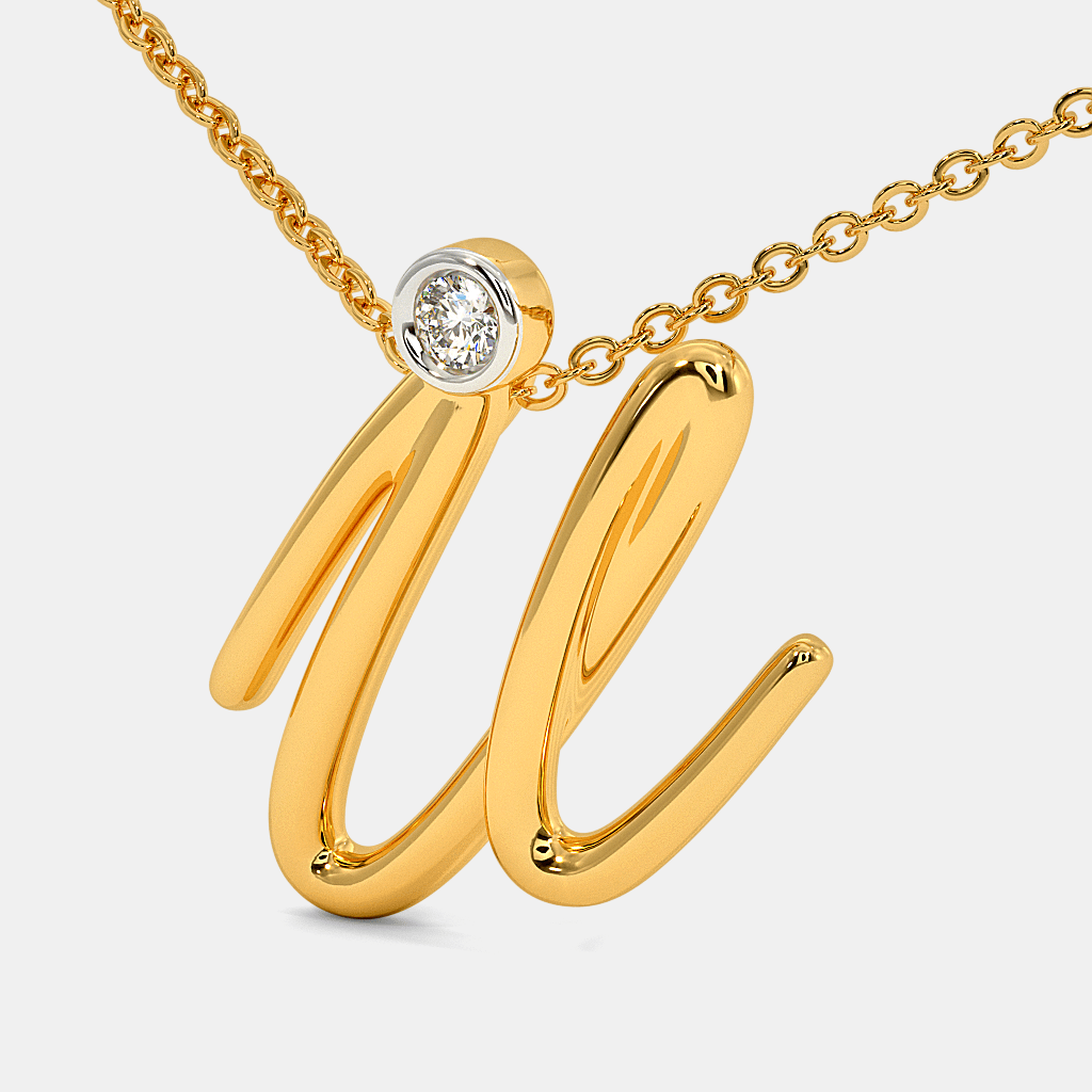 The Cursive U Necklace