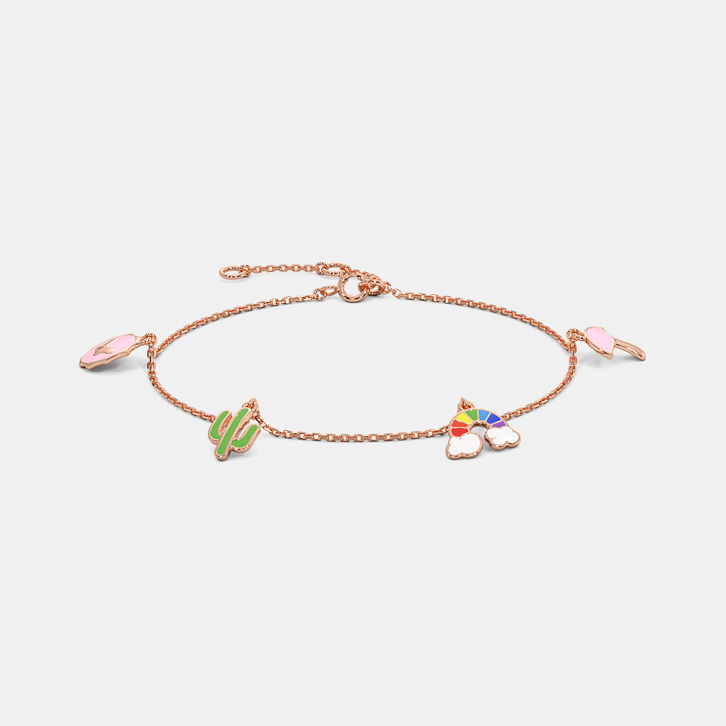 The Rainbow Cloud Charm Bracelet