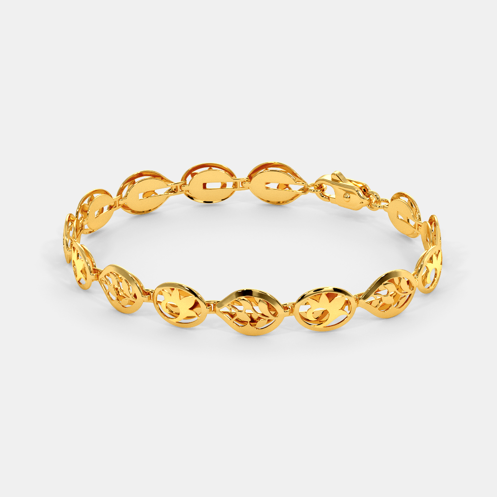 The Suvarna Gold Bracelet | BlueStone.com