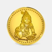 2 gram 24 KT Krishna Gold Coin - thumb 1