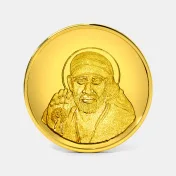 50 gram 24 KT Saibaba Gold Coin - thumb 1