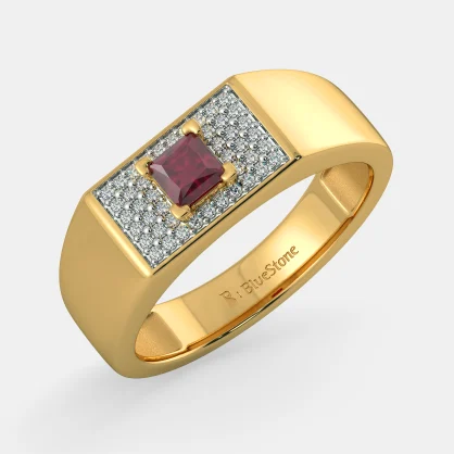 Ruby ring sale design for man