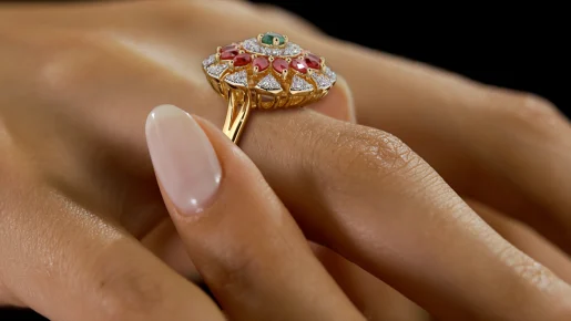 Buy Green Ruby Rings Designs Online | BlueStone.com - India's #1 Online ...